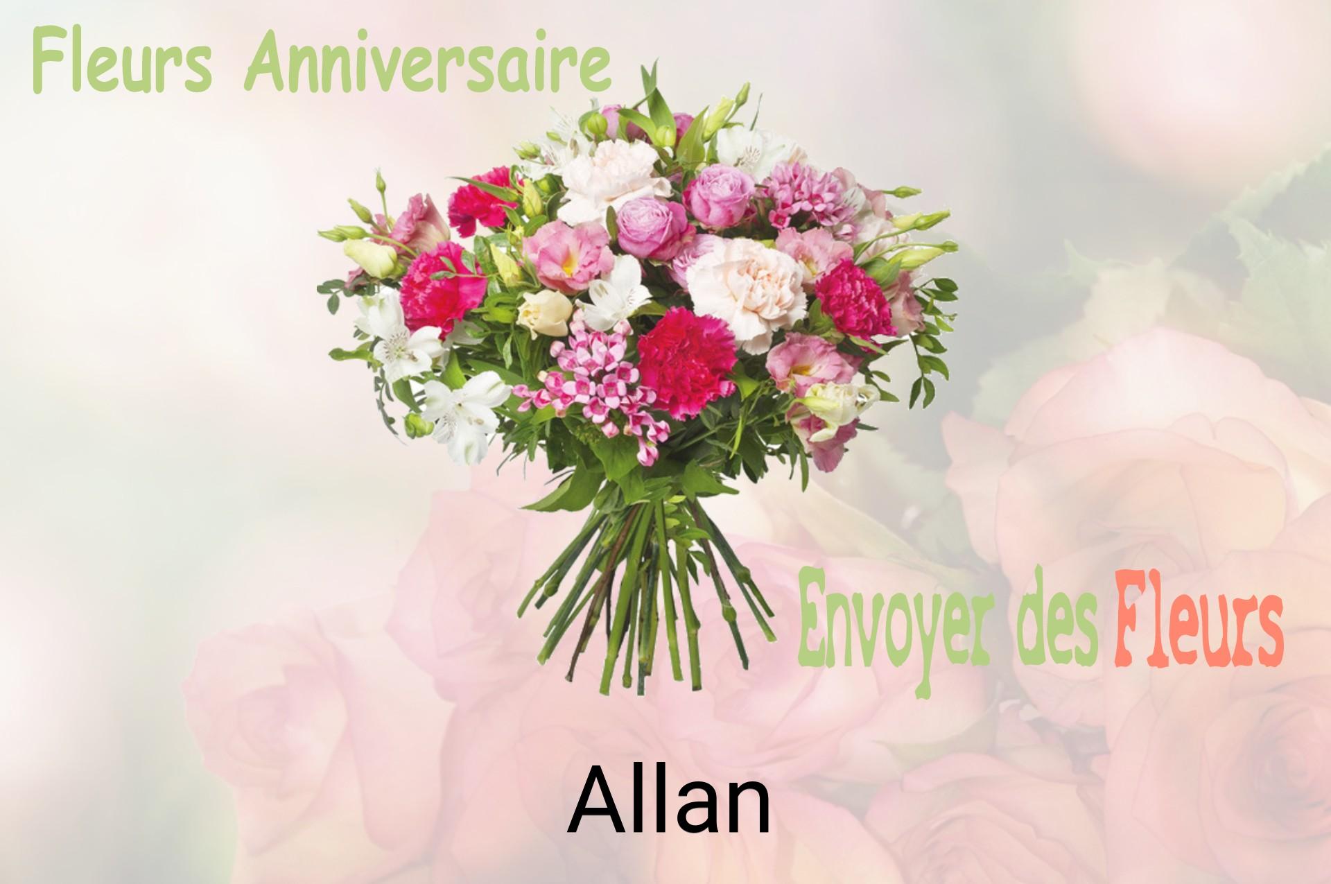 Bouquet de fleurs d’anniversaire livré à Allan